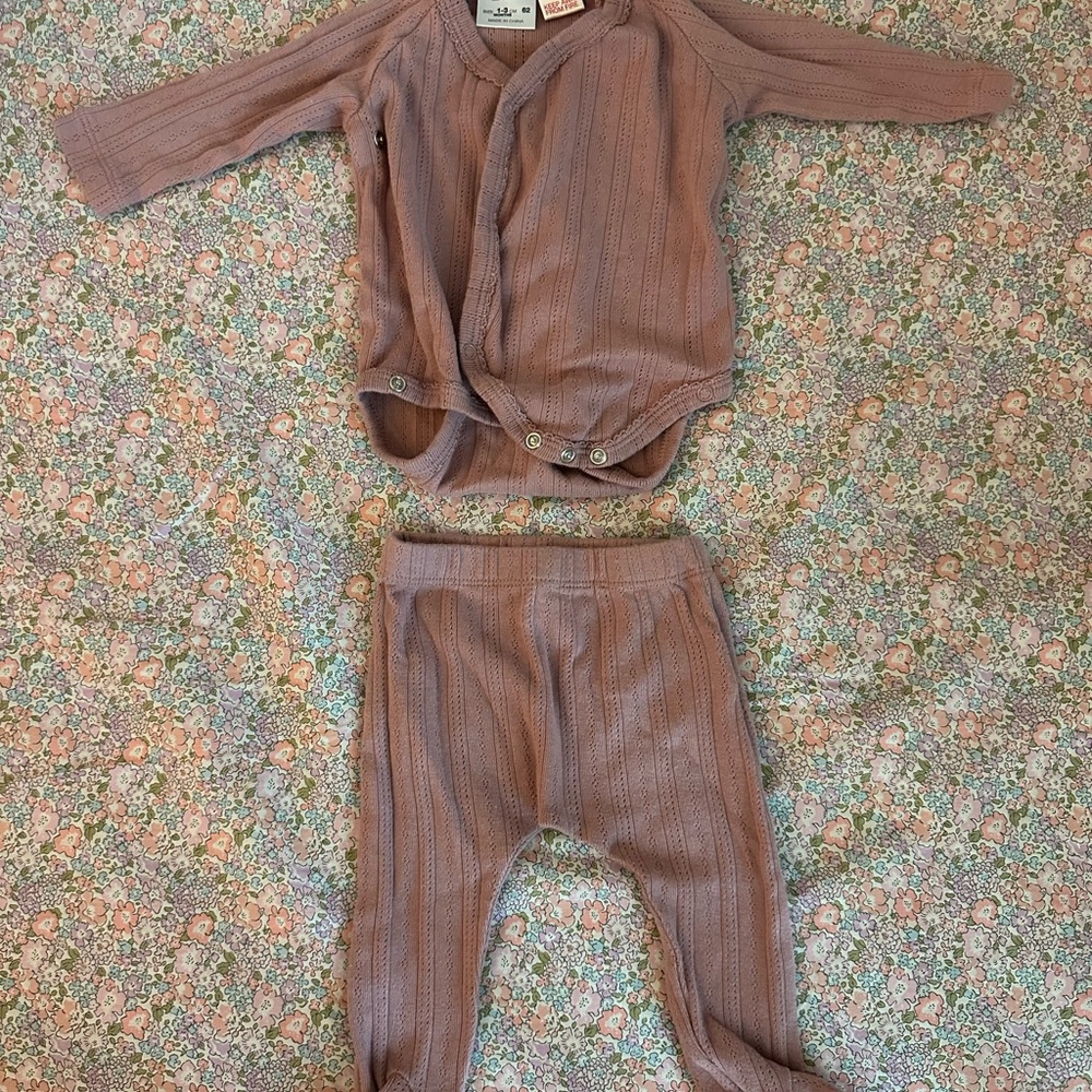 Pink Baby Knit Outfit